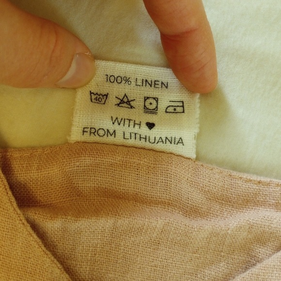 Linen Handmade Studio Scoop Neck Linen Top VIOLA | Mellow Rose | Medium - Picture 6 of 12